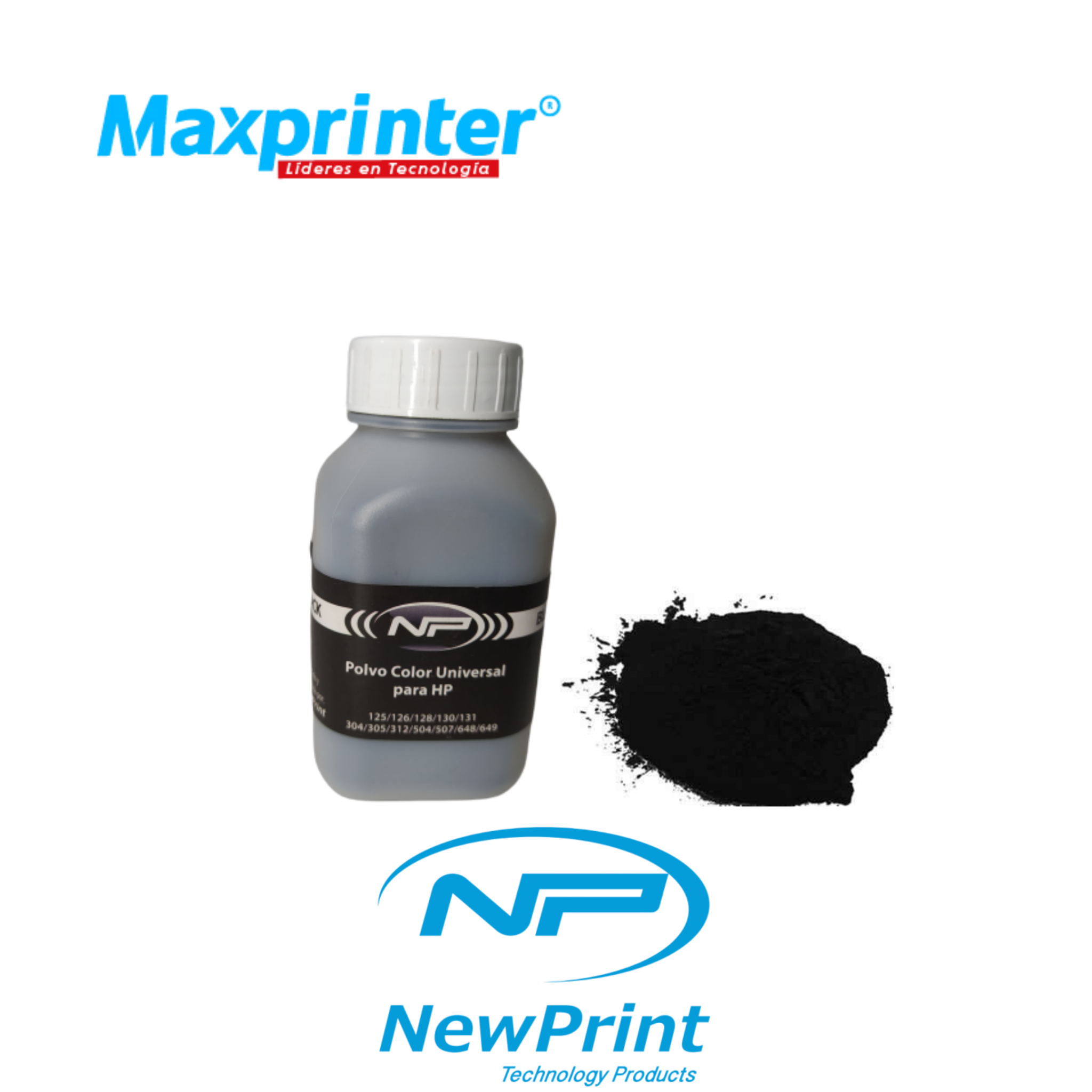 Polvo Para Toner De Color Black Hp Universal Gm Maxprinter