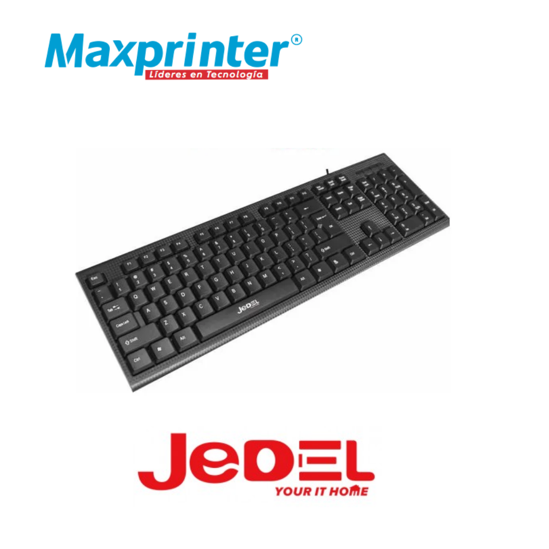 Teclado Estándar USB Jedel K-13 - MaxPrinter - Tintas y Toner para  Impresora, Computadores, Portátiles, Pc Gamer, cartuchos y accesorios -  Bucaramanga - Colombia
