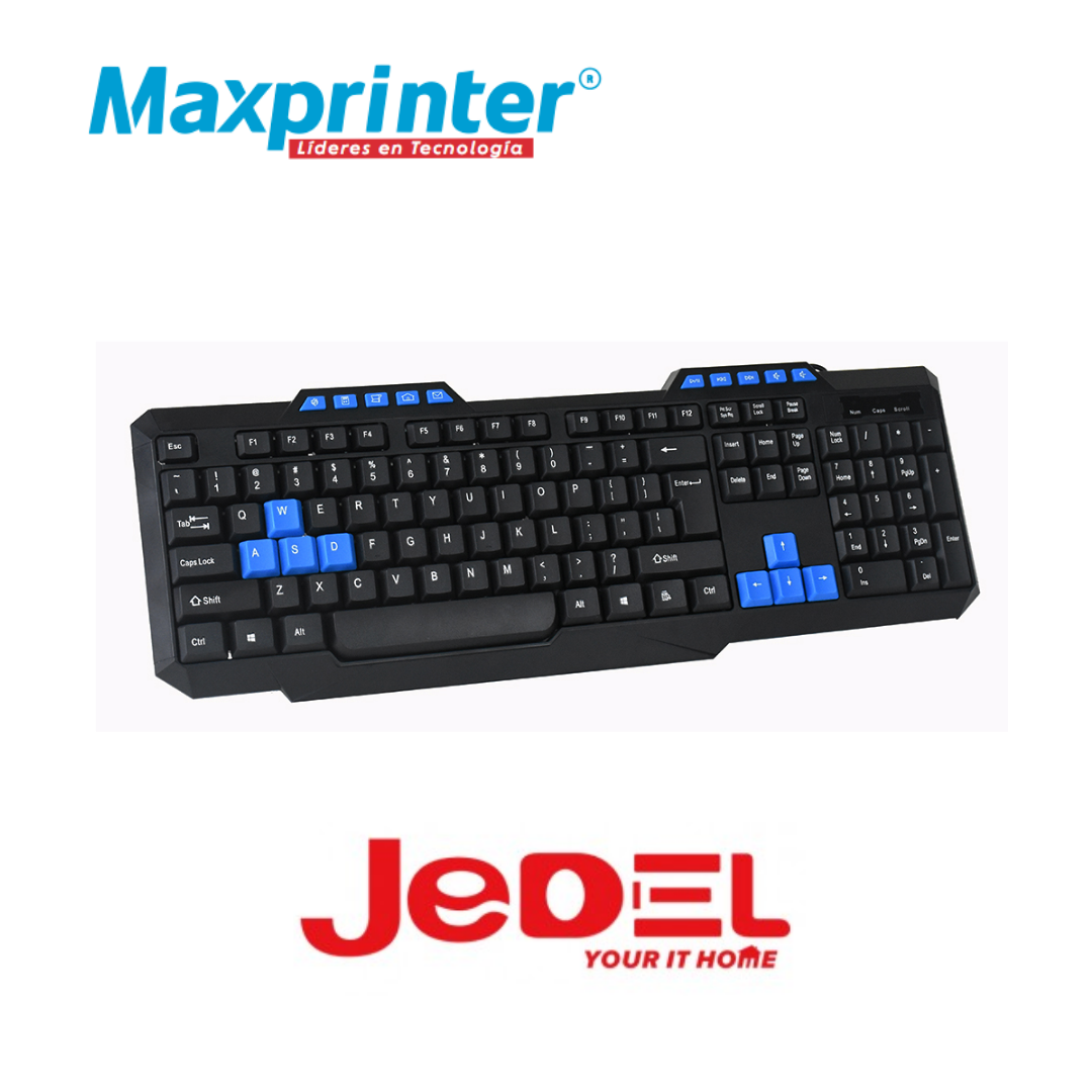Teclado USB Estándar Jedel K-518 - MaxPrinter - Tintas y Toner para  Impresora, Computadores, Portátiles, Pc Gamer, cartuchos y accesorios -  Bucaramanga - Colombia