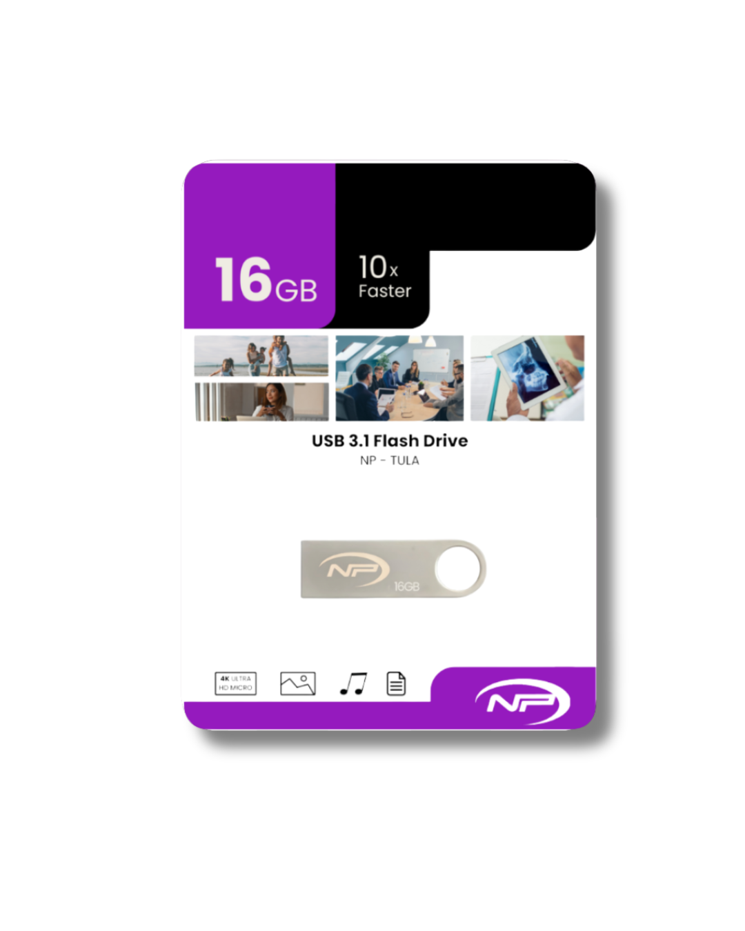 Memoria USB 16GB Metálica USB 3.0 - Alta Velocidad y Capacidad