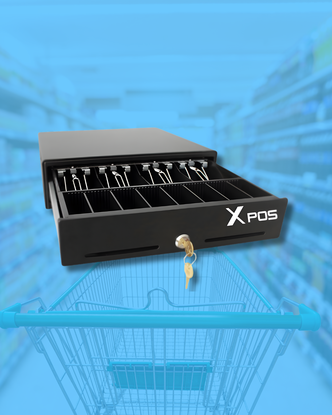 Cajón Monedero Automático XPOS CM300E RJ11 - Solución Eficiente para tu Negocio - Imagen 2