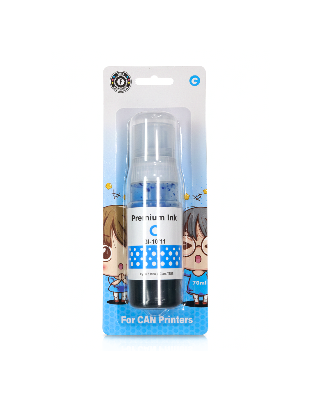 Tinta Canon GI 10 Cian Compatible Premium INK 70ML - Calidad Superior