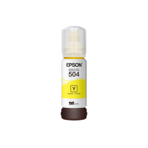 Botella de Tinta Epson 504 Amarillo Original 65ML para EcoTank L4150 / L6171