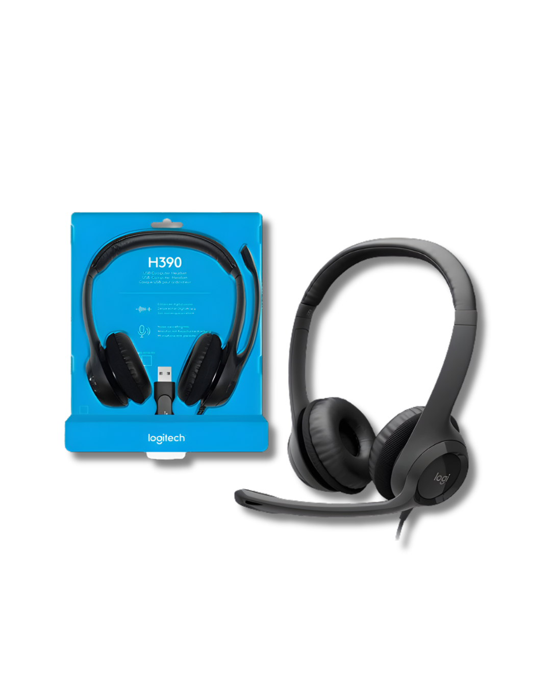 Diadema Logitech H390 - Auriculares USB con Micrófono de Alta Calidad