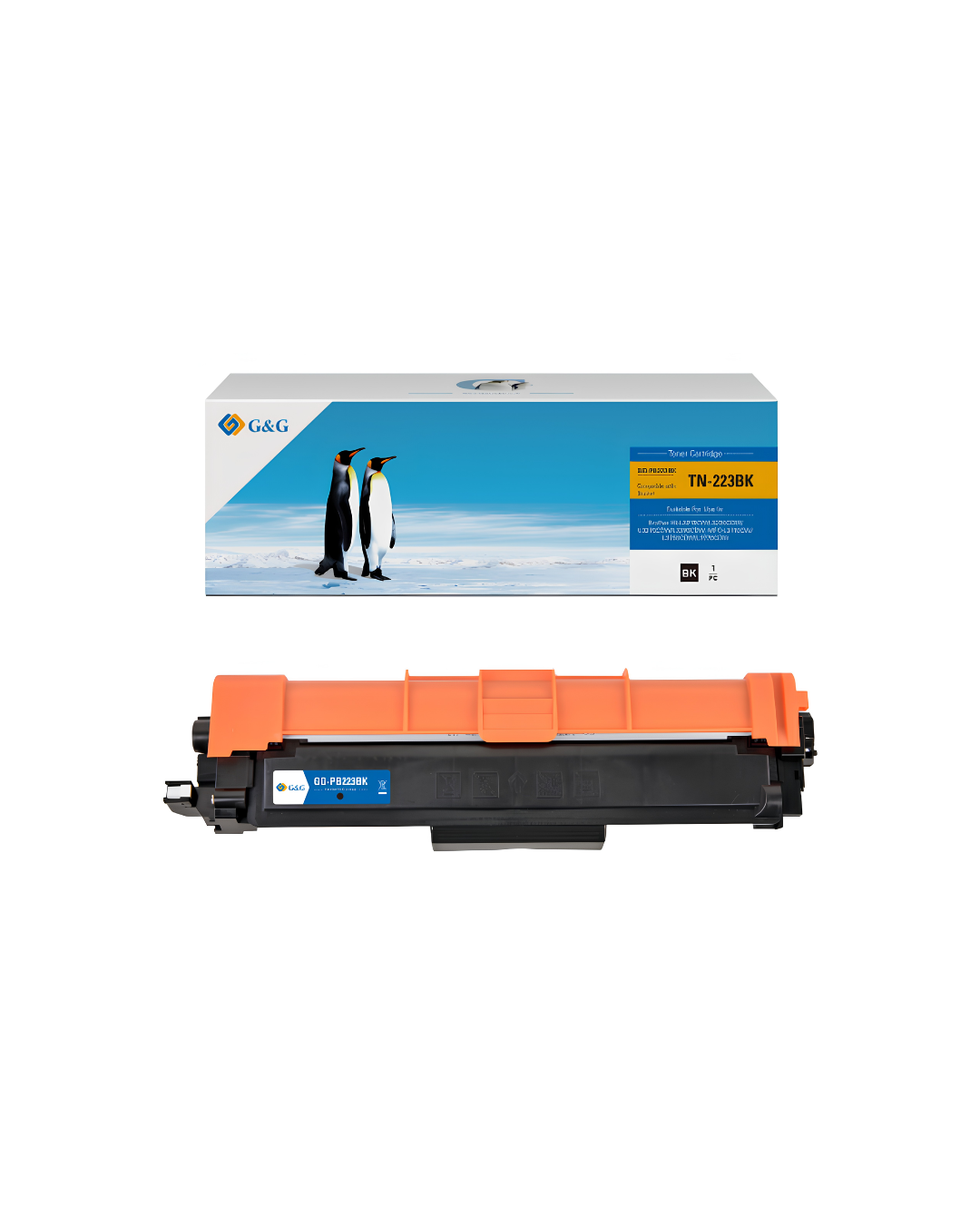 Toner G&G TN-223 Negro - Calidad de Impresion Superior para Impresoras