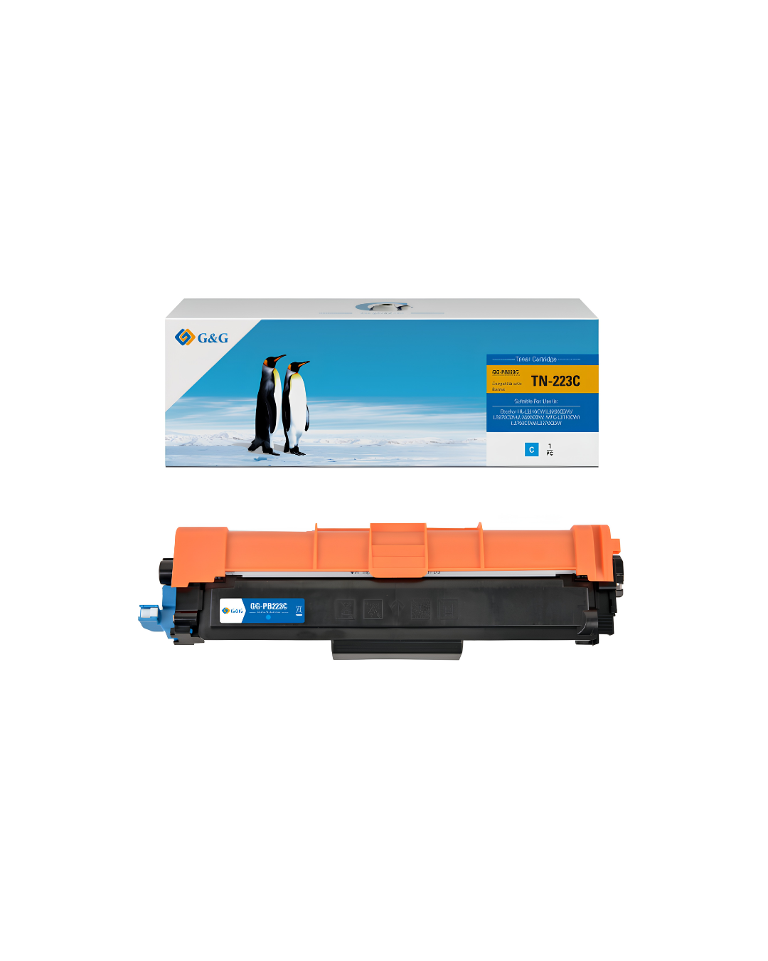 Toner G&G TN-223 CIAN - Calidad de Impresion Superior