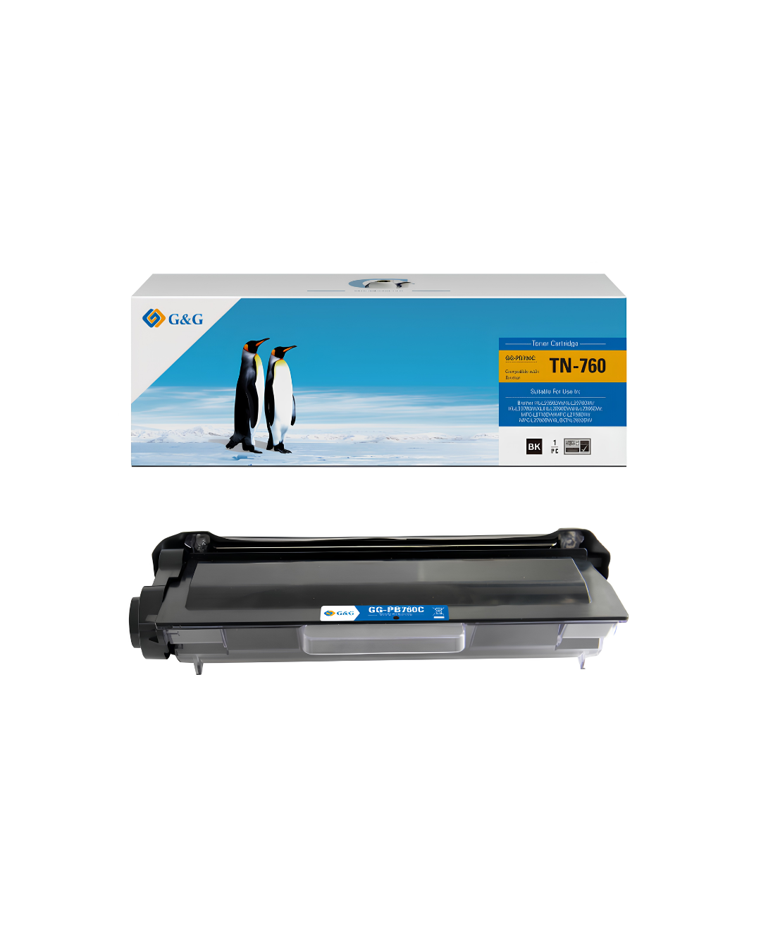 Toner G&G TN-760 - Calidad de Impresion Superior para tu Impresora