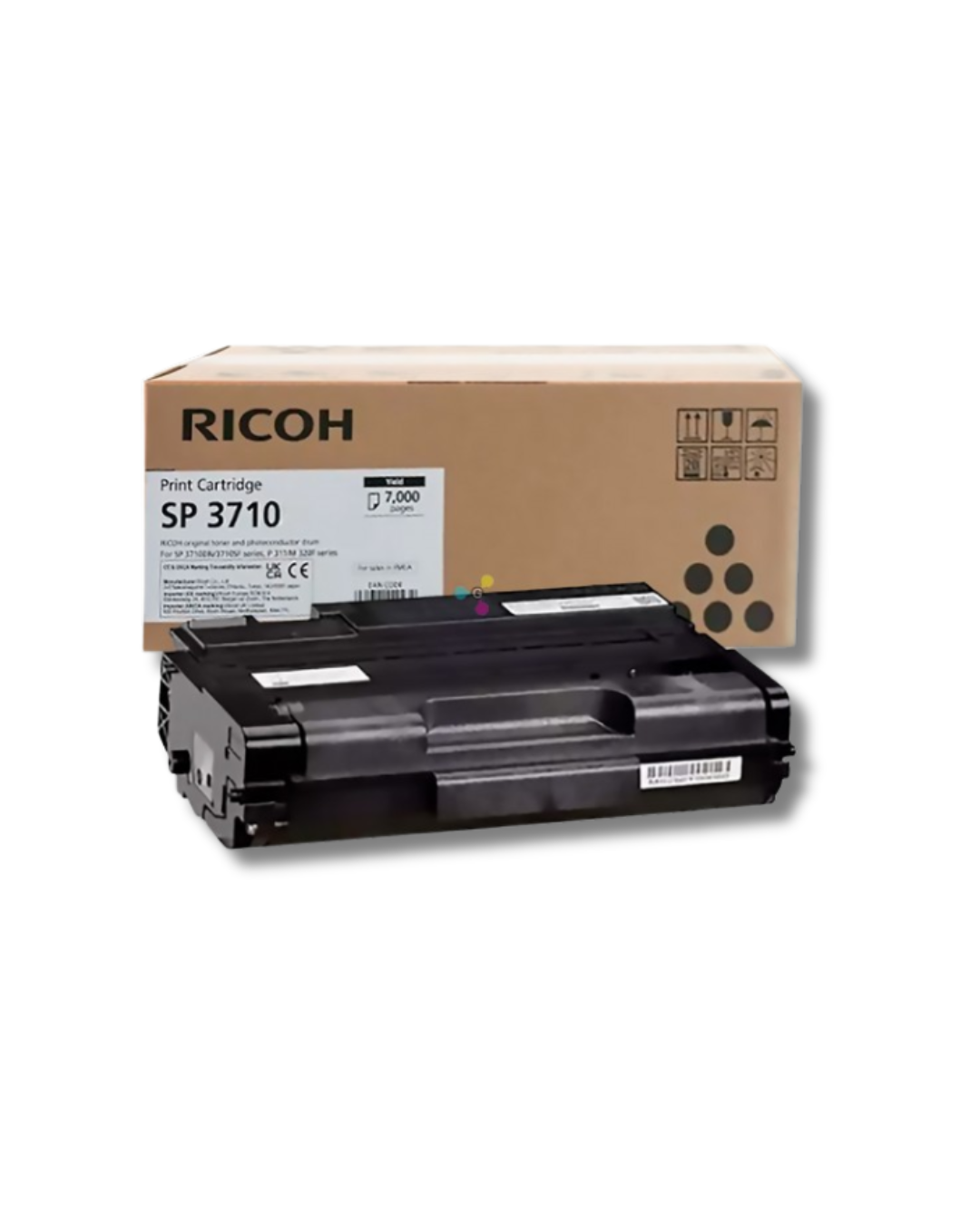Toner Ricoh SP 3710 Negro - Calidad de Impresion Superior