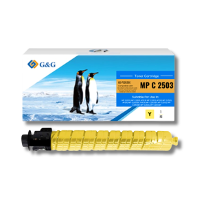 Toner Amarillo G&G MP C2503 / 2504 - Calidad de Impresion Superior