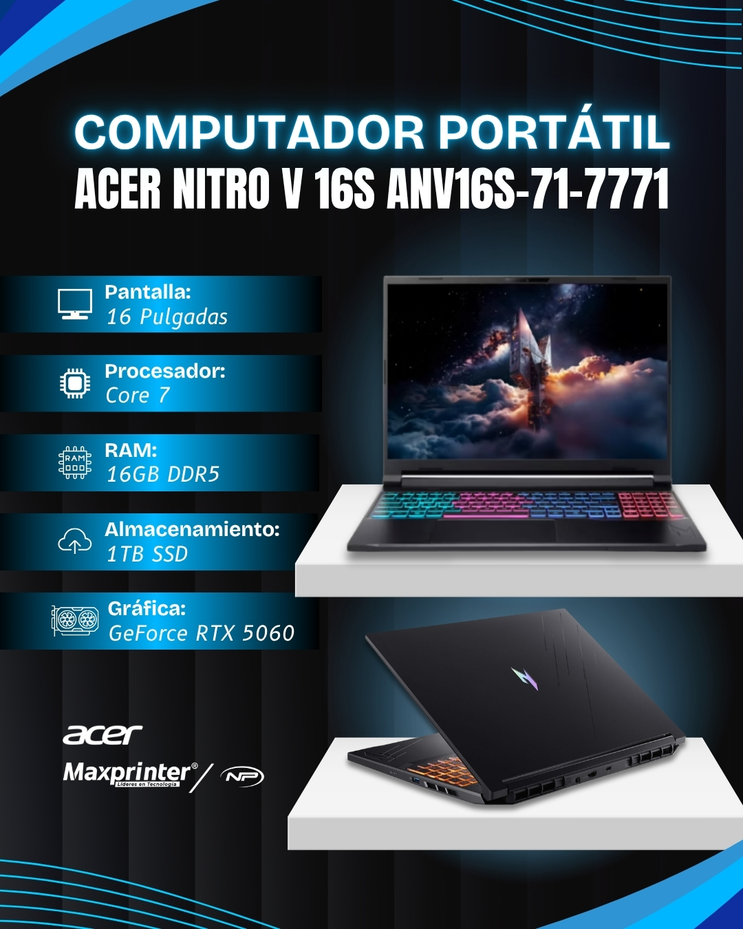 Laptop Acer Nitro V 16S Gaming