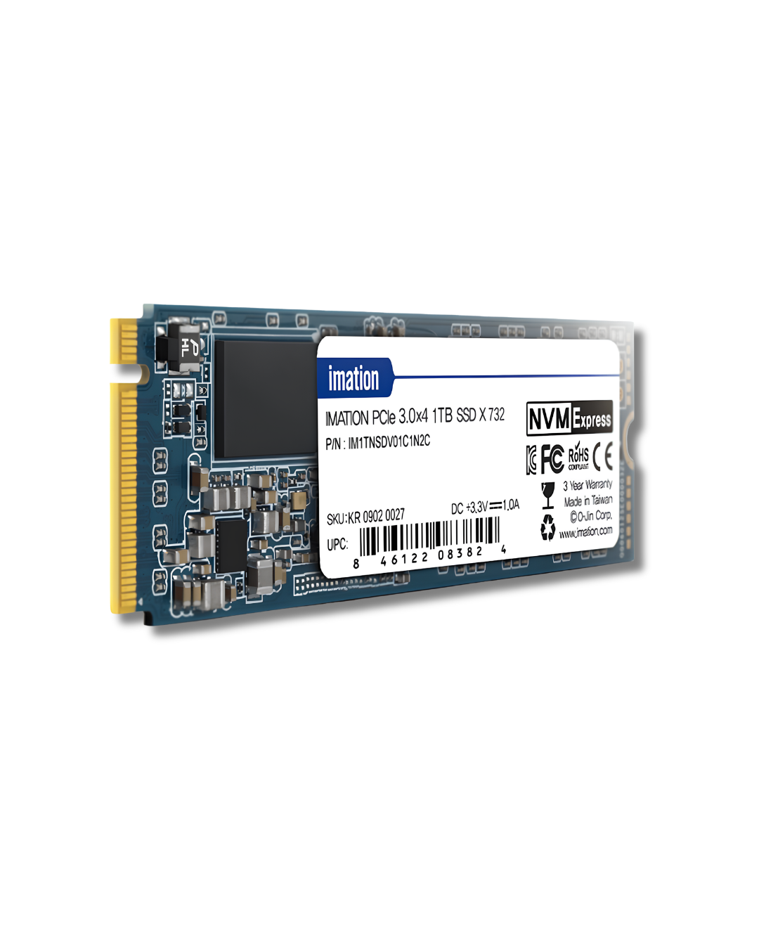 Unidad de Estado Sólido SSD NVMe Imation X732 1TB M.2 2280 PCIe 3.0