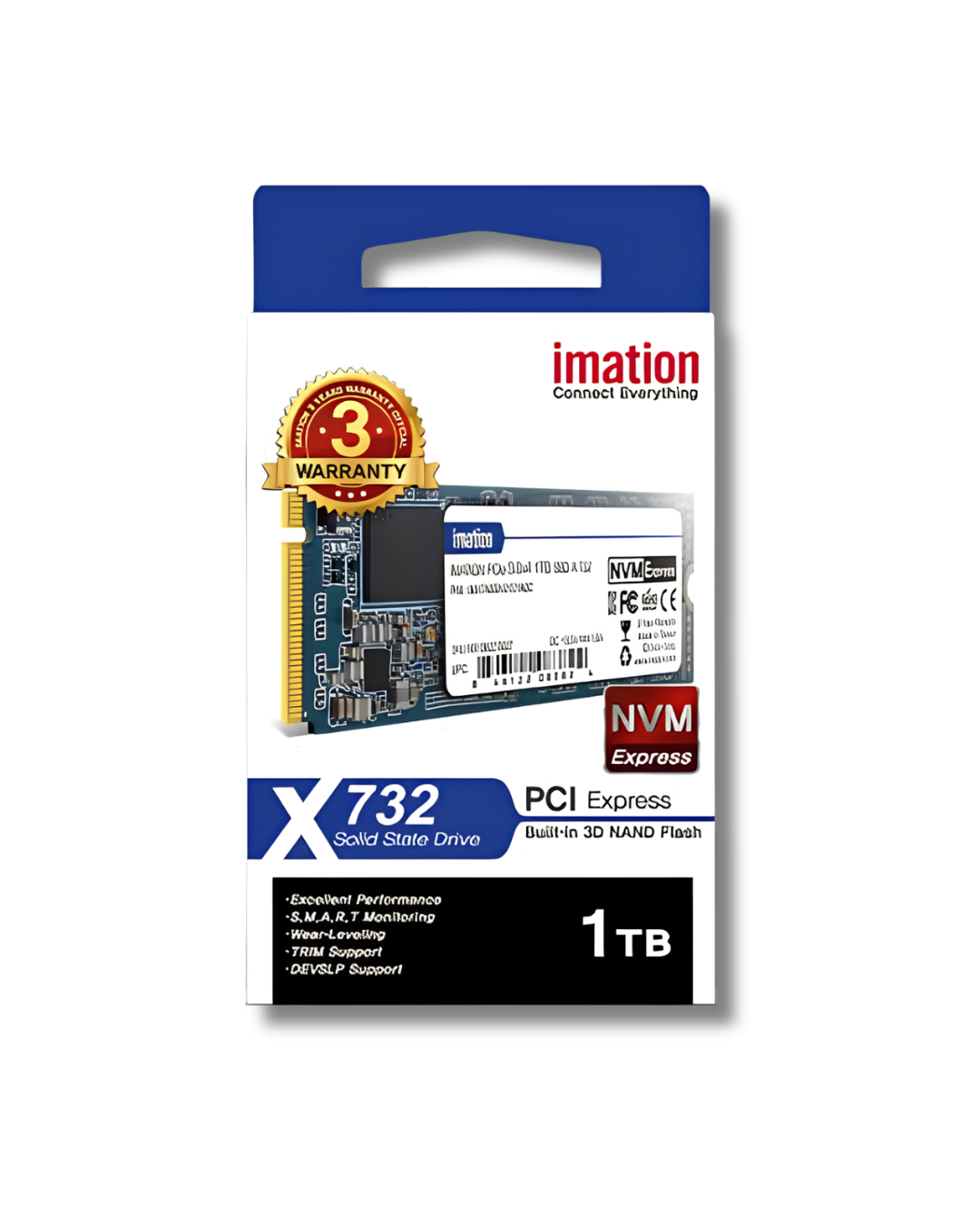 Unidad de Estado Sólido SSD NVMe Imation X732 1TB M.2 2280 PCIe 3.0 - Imagen 2