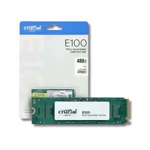Unidad de Estado Sólido SSD NVMe Crucial E100 480GB M.2 2280 PCIe 3.0