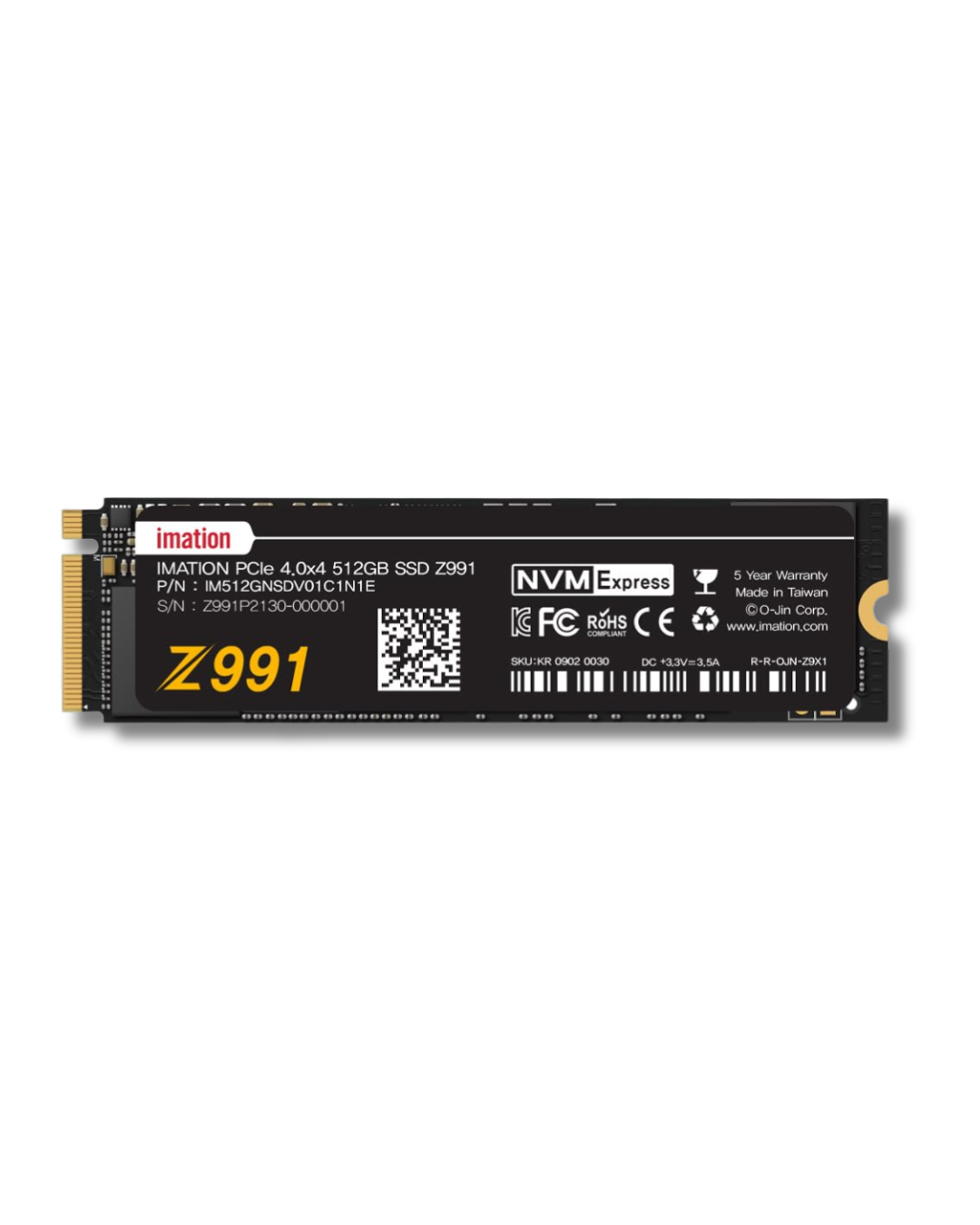 Unidad de Estado Sólido SSD NVMe Imation 512GB M.2 2280 PCIe 3.0