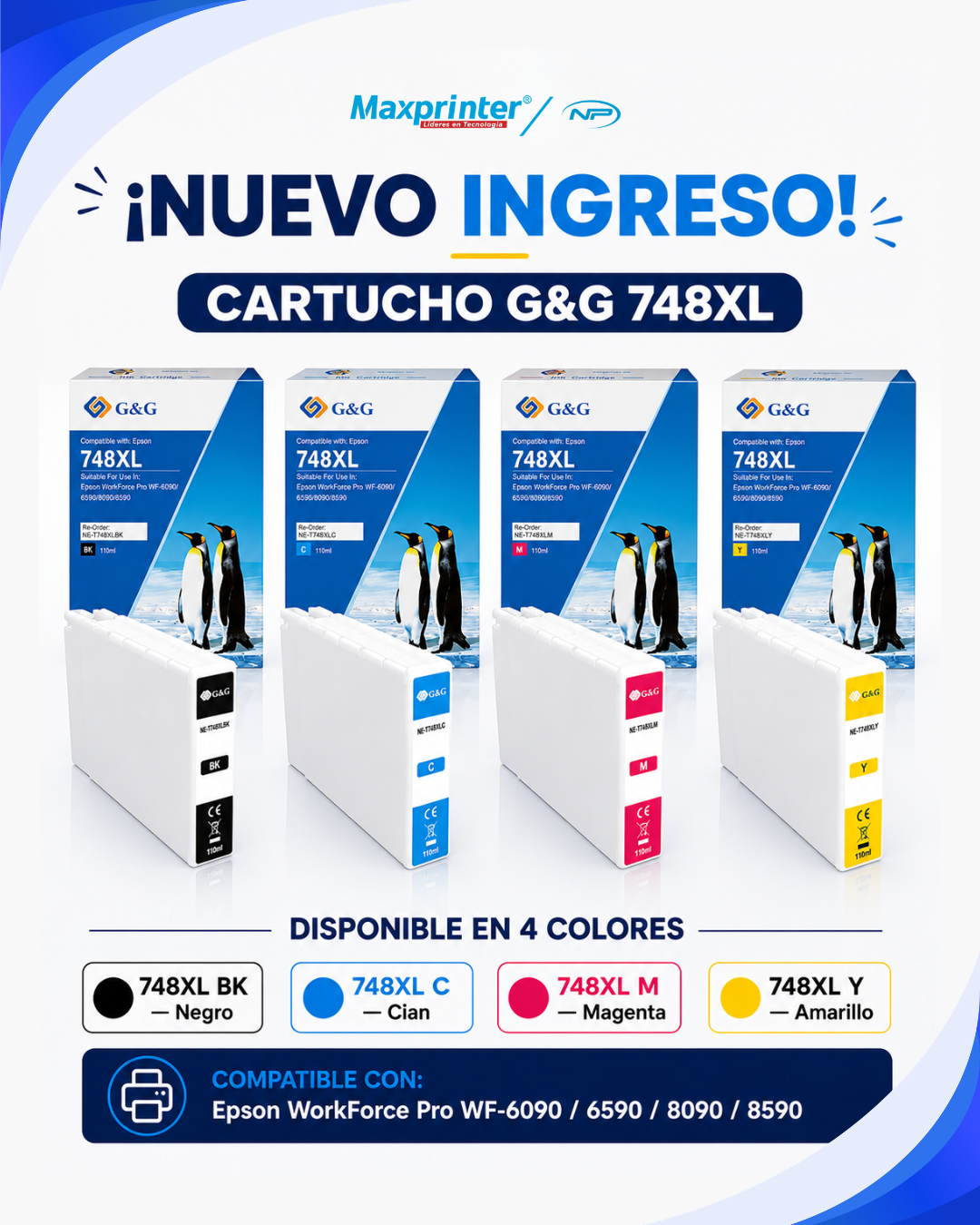 Cartuchos GYG 748XL - Maxprinter